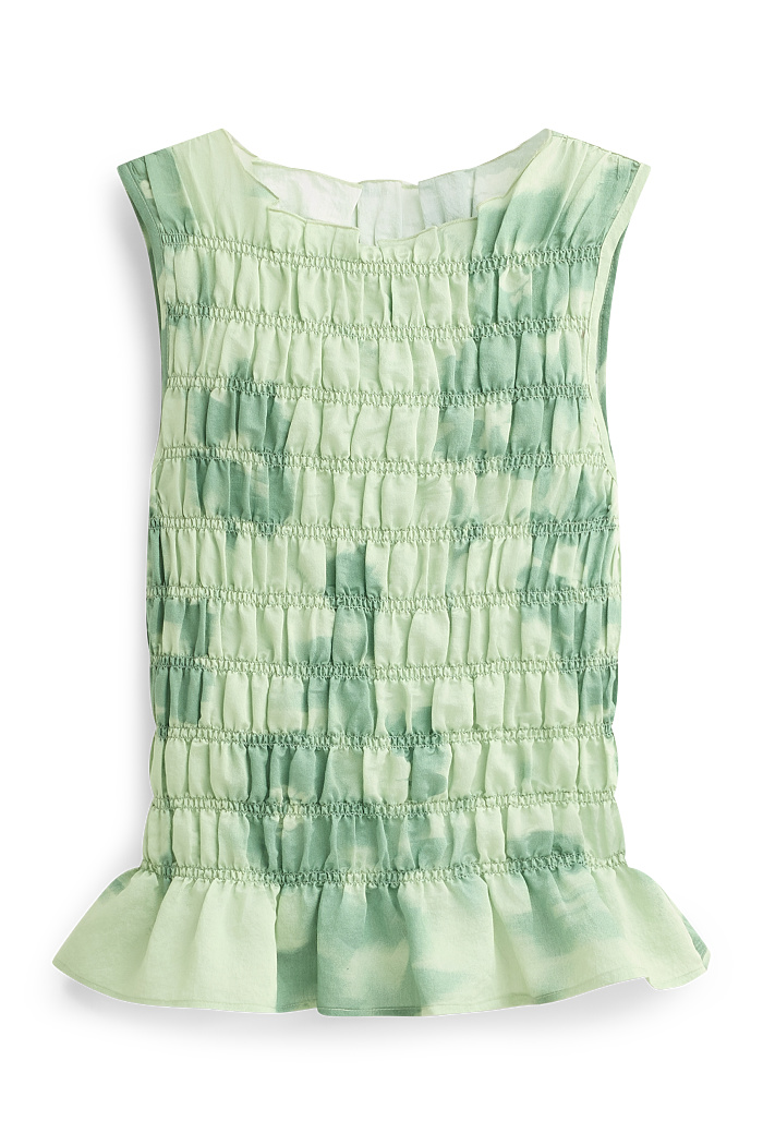 C&A Blusentop-geblümt, Grün, Größe: 38