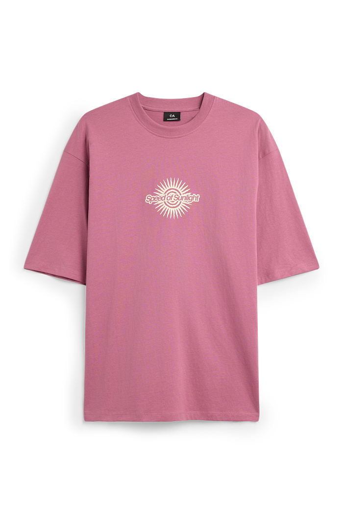 C&A T-Shirt-Oversized, Lila, Größe: 2XL