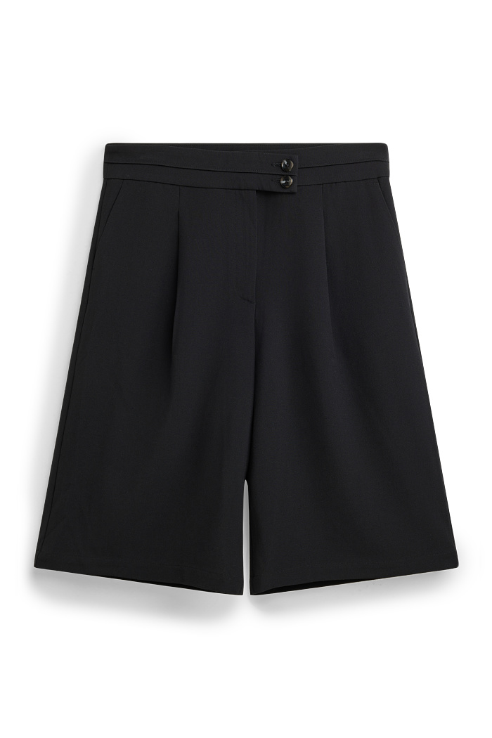 C&A Bermudas-Mid Waist, Schwarz, Größe: 34