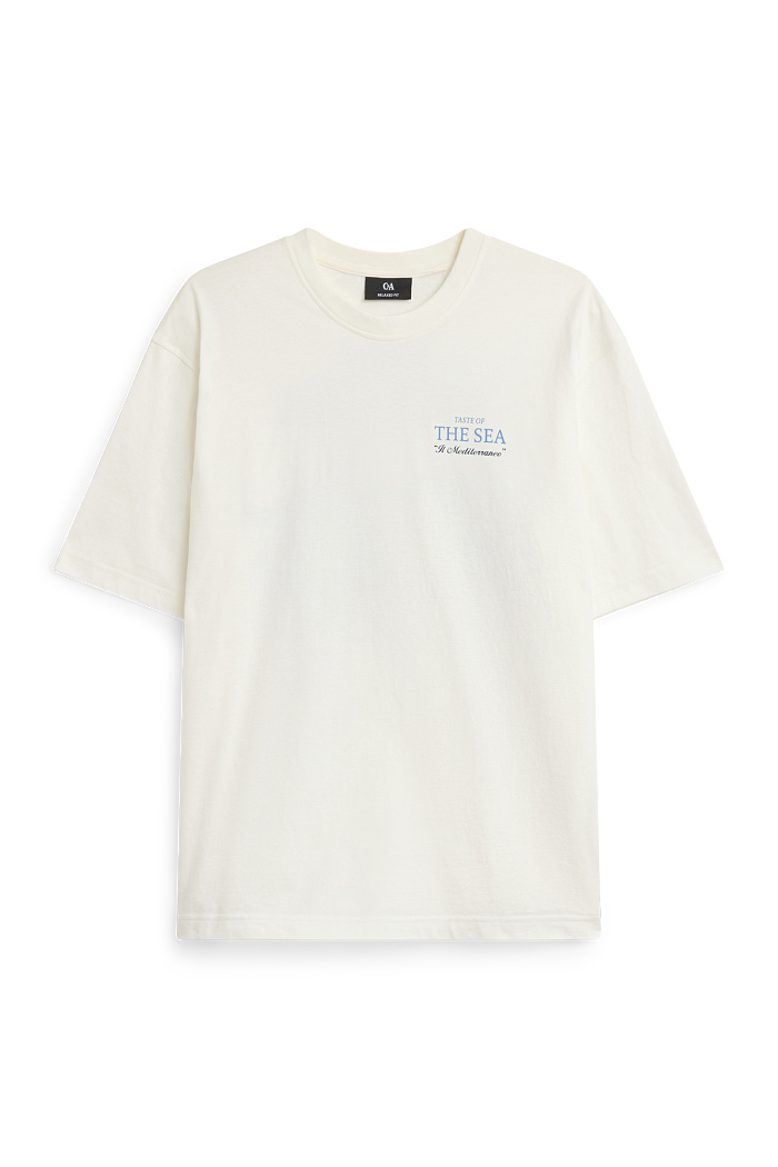 C&A T-Shirt-Regular Fit, Weiß, Größe: M