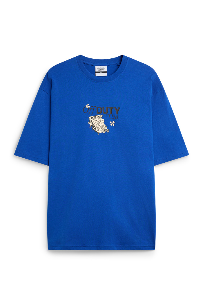 C&A T-Shirt-Relaxed Fit-SpongeBob Schwammkopf, Blau, Größe: 2XL