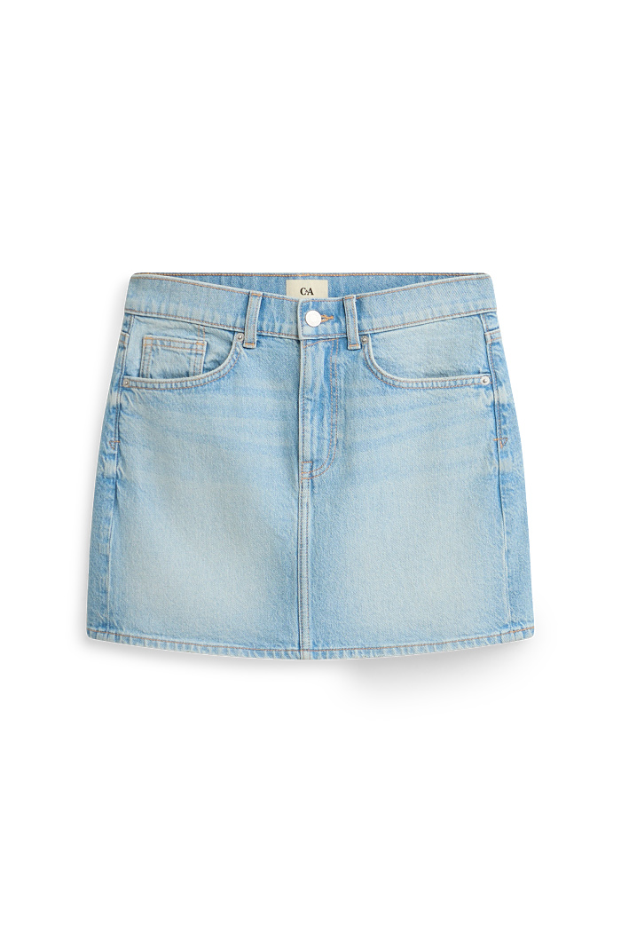 C&A Jeans-Minirock, Blau, Größe: 40