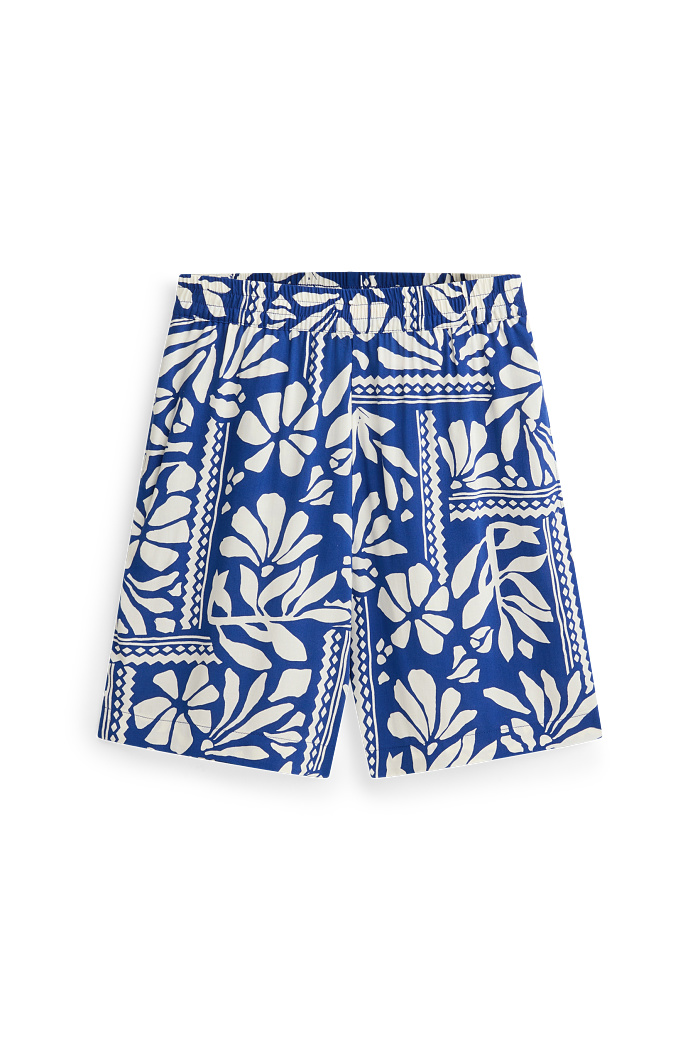 C&A Shorts-High Waist-gemustert, Blau, Größe: 44