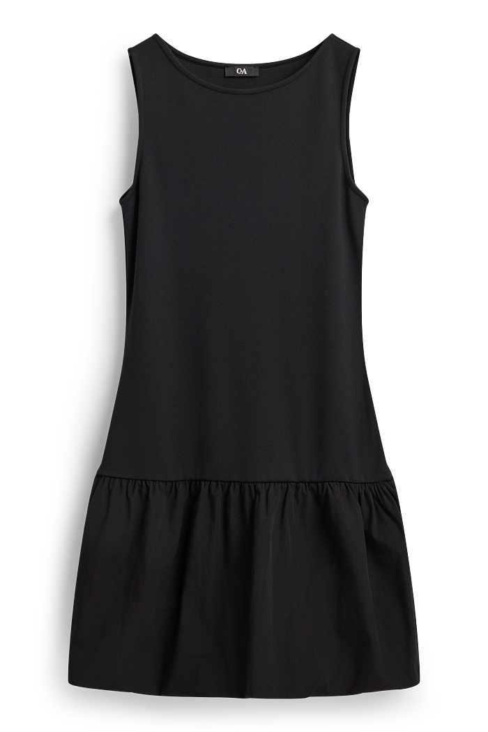 C&A Kleid-Straight Fit, Schwarz, Größe: L