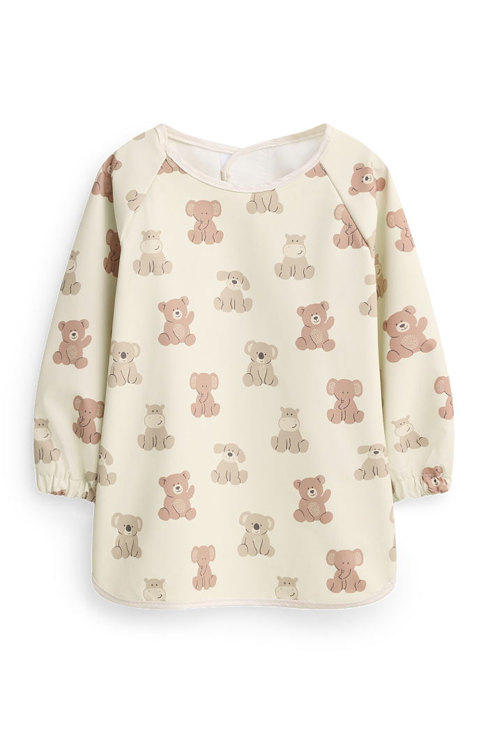 C&A Bärchen, Koala und Hündchen-Baby-Ärmellätzchen, Weiß, Größe: 1 size