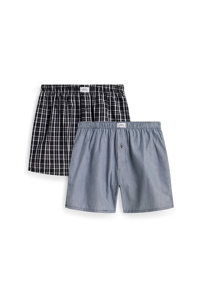 C&A Multipack 2er-Boxershorts-gewebt, Schwarz, Größe: 2XL