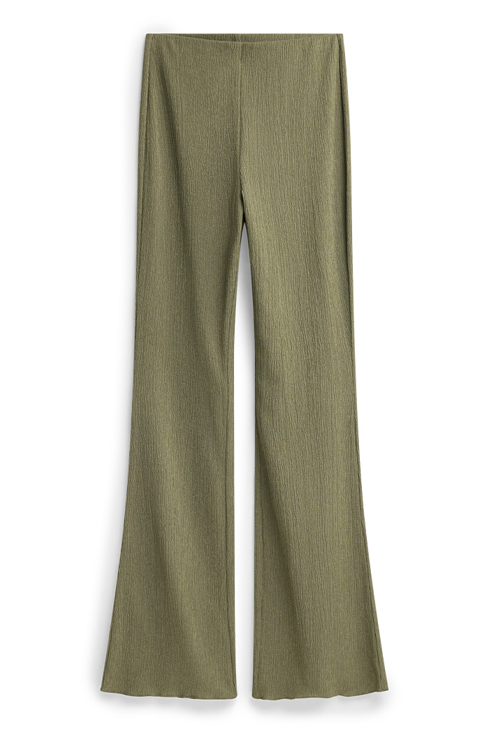 C&A Flared Leggings-strukturiert, Grün, Größe: XL