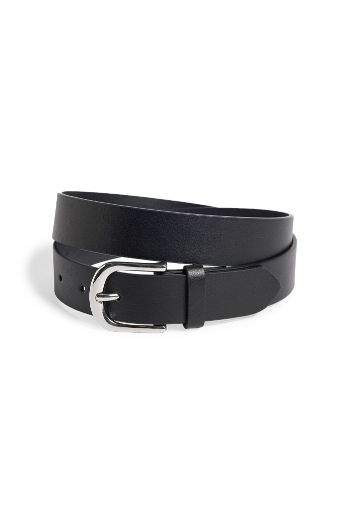 C&A Gürtel-Lederimitat, Schwarz, Größe: 85 cm