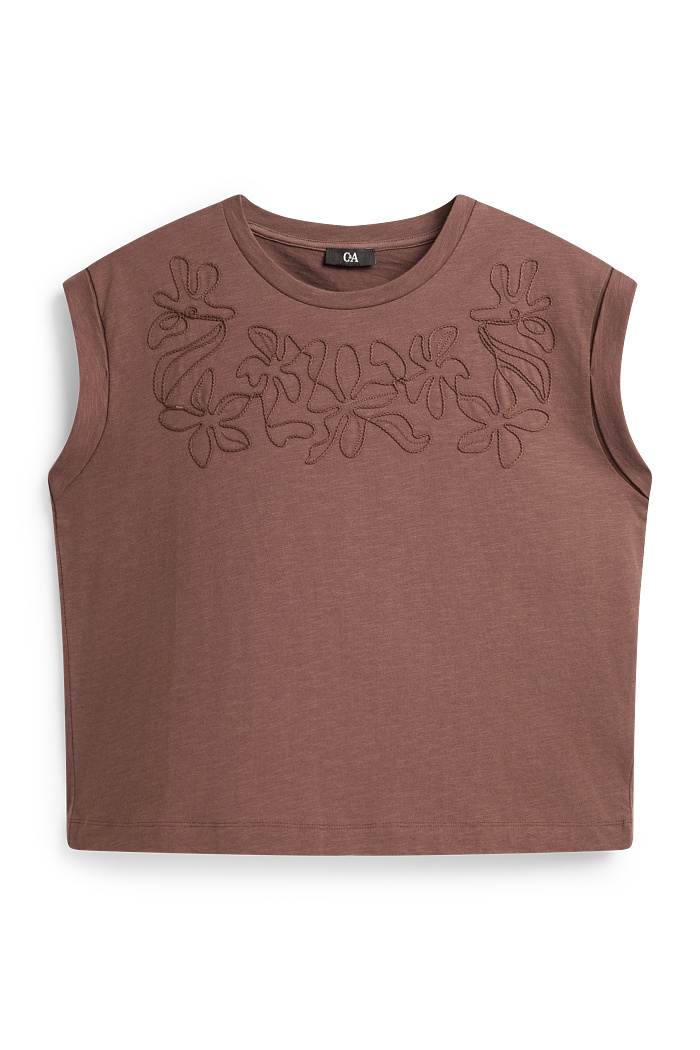 C&A Top, Braun, Größe: XS