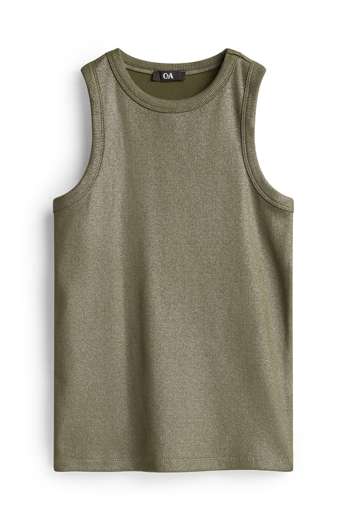 C&A Top-glänzend-gerippt, Größe: XL