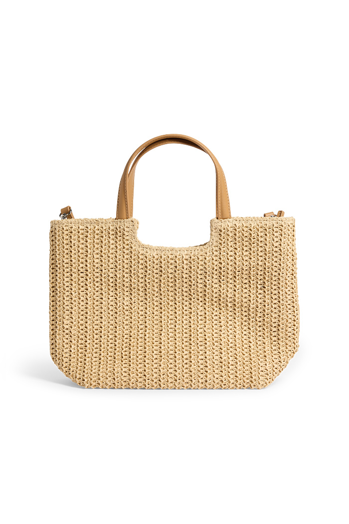 C&A Großer Stroh-Shopper, Beige, Größe: 1 size
