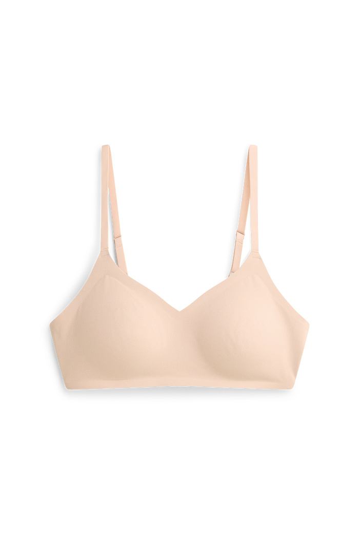 C&A Invisible BH ohne Bügel-wattiert, Beige, Größe: S