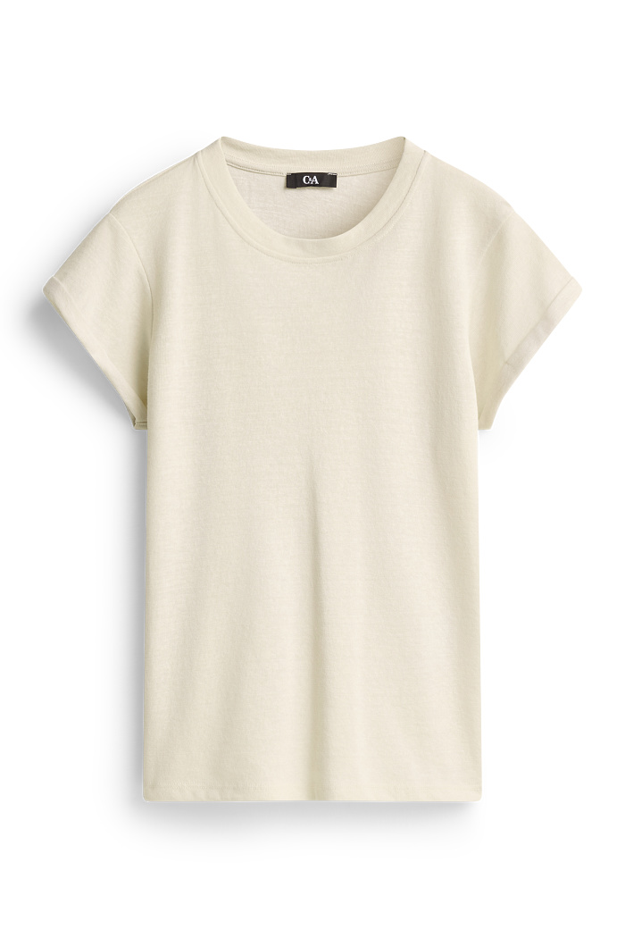 C&A T-Shirt-Relaxed Fit, Weiß, Größe: XL