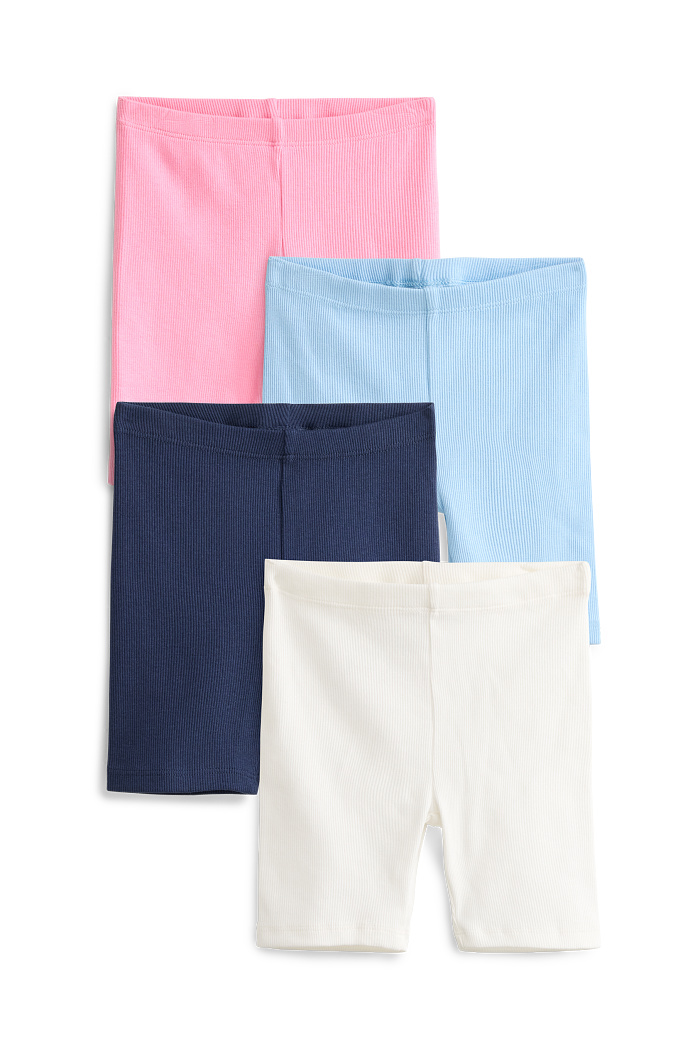 C&A Multipack 4er-Radlerhose-gerippt, Blau, Größe: 98