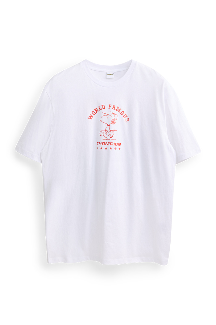 C&A T-Shirt-Relaxed Fit-Peanuts, Weiß, Größe: S