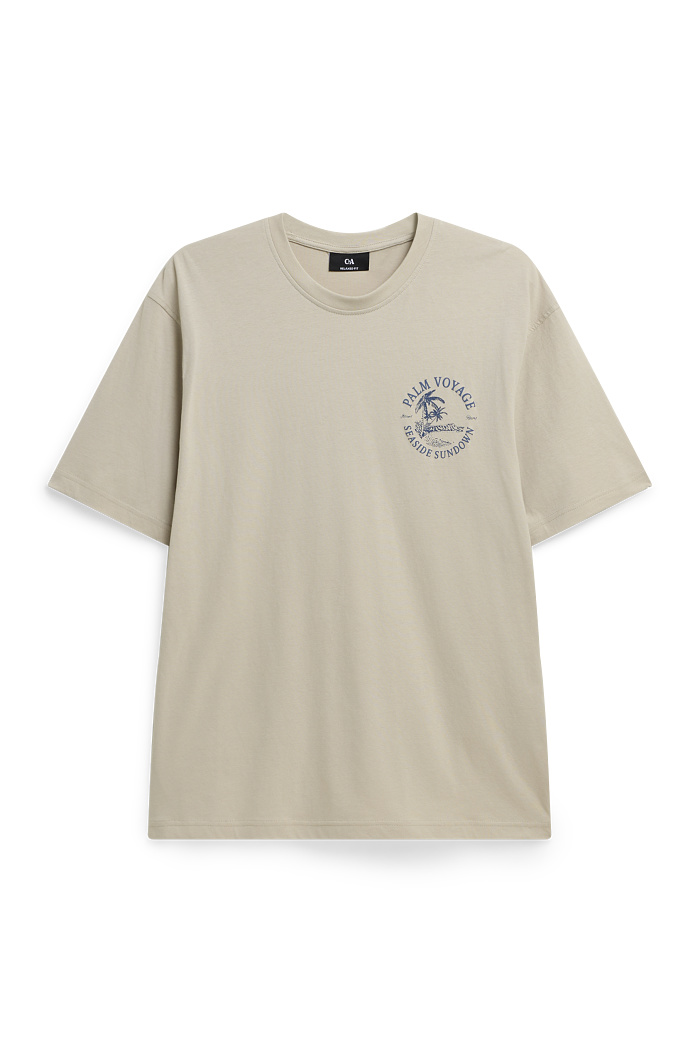 C&A T-Shirt-Relaxed Fit, Beige, Größe: XL