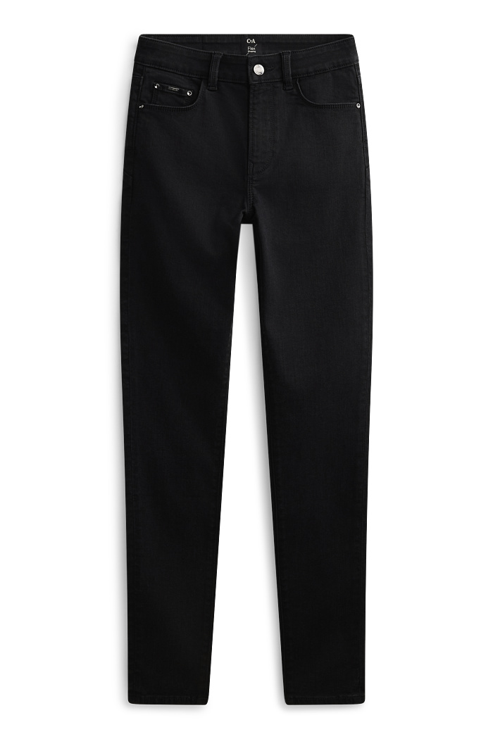 C&A Skinny Jeans-Mid Waist-Shaping-Jeans, Schwarz, Größe: 40 Kurz