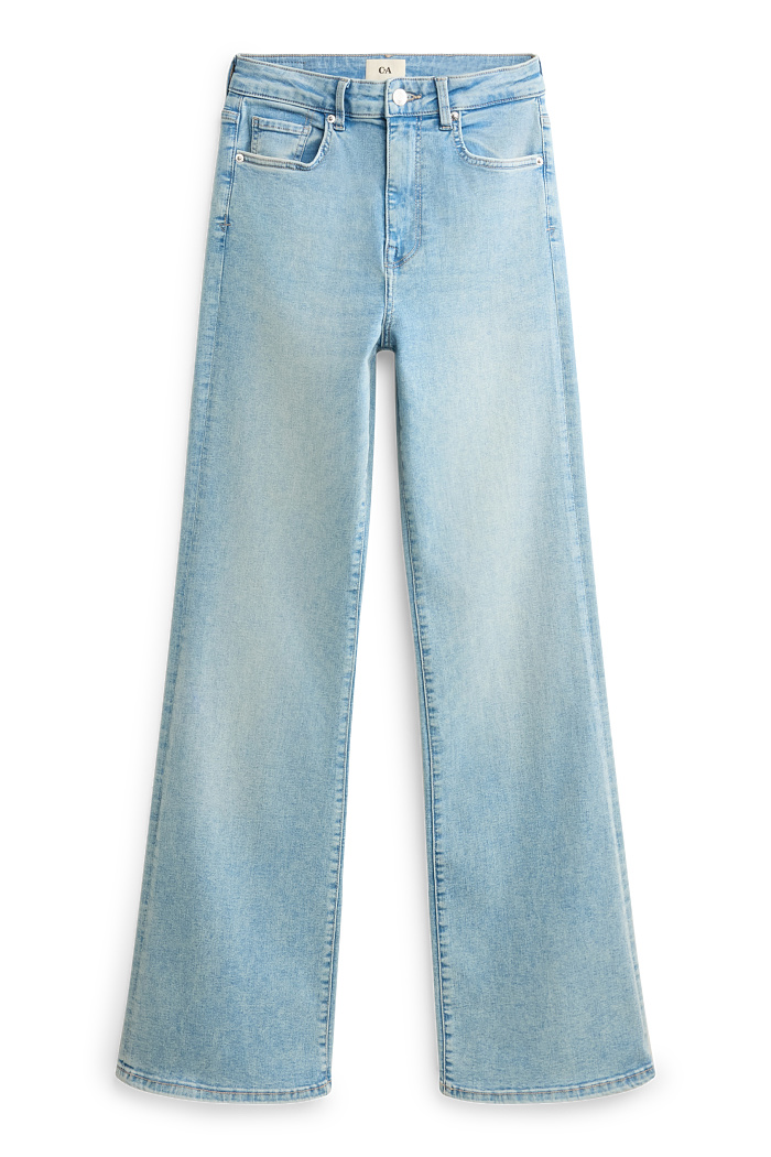 C&A Flared Jeans-High Waist-LYCRA , Blau, Größe: 44