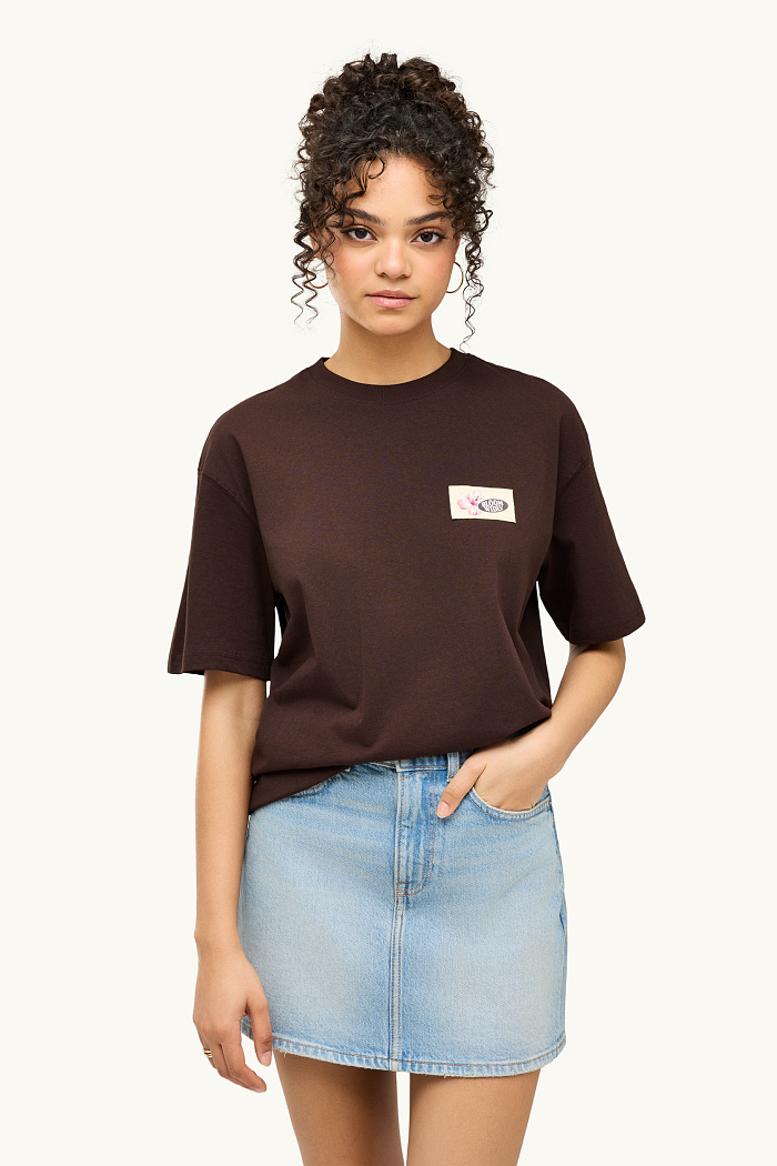 C&A T-Shirt-Oversized, Braun, Größe: S