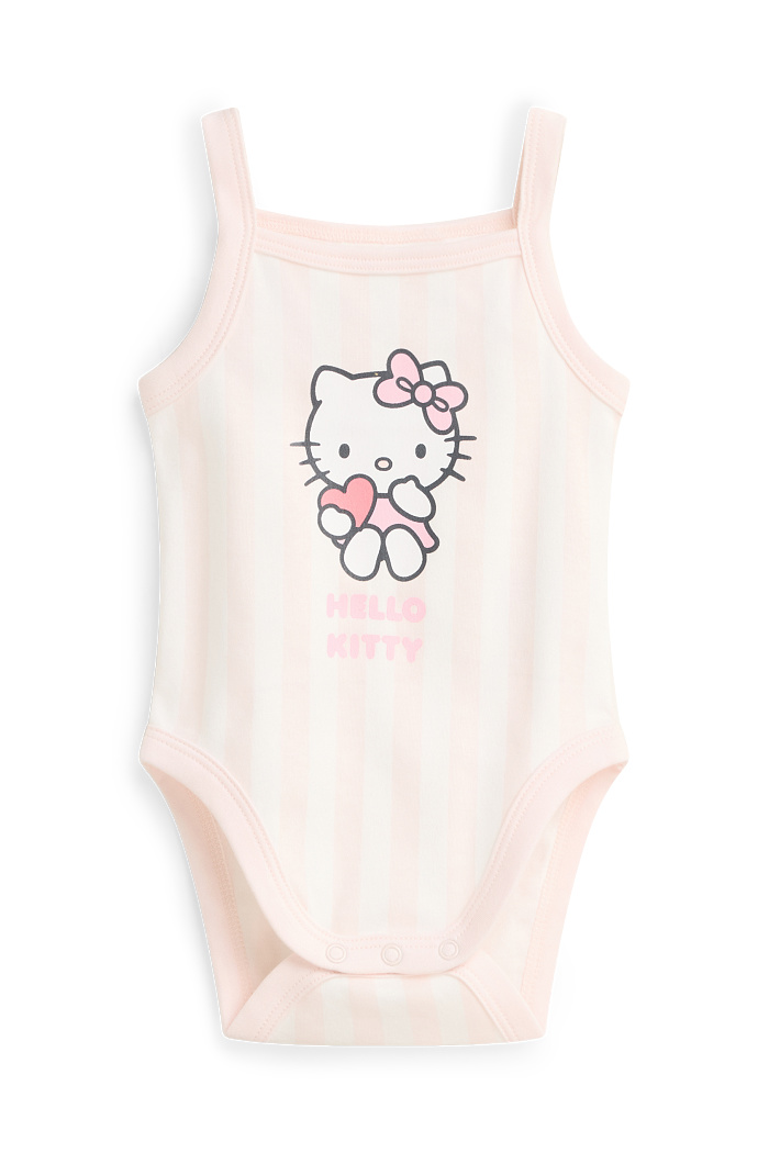 C&A Hello Kitty-Baby-Body-gestreift, Weiß, Größe: 56