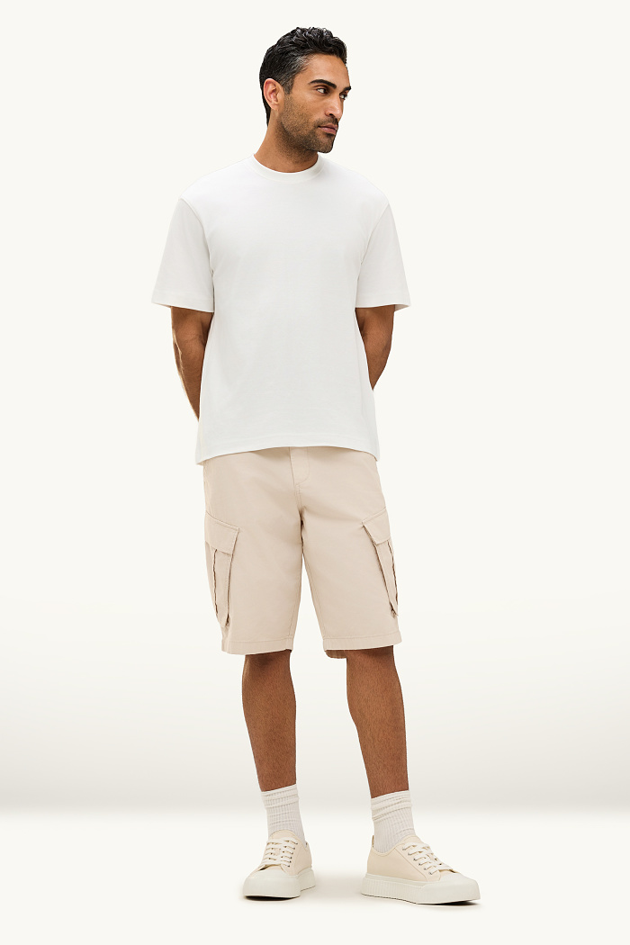 C&A Jeans-Cargo-Bermudas, Beige, Größe: W42