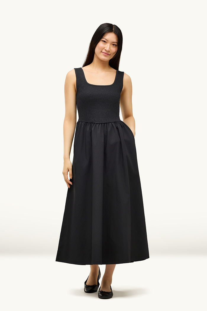C&A Fit & Flare Kleid-strukturiert, Schwarz, Größe: XL