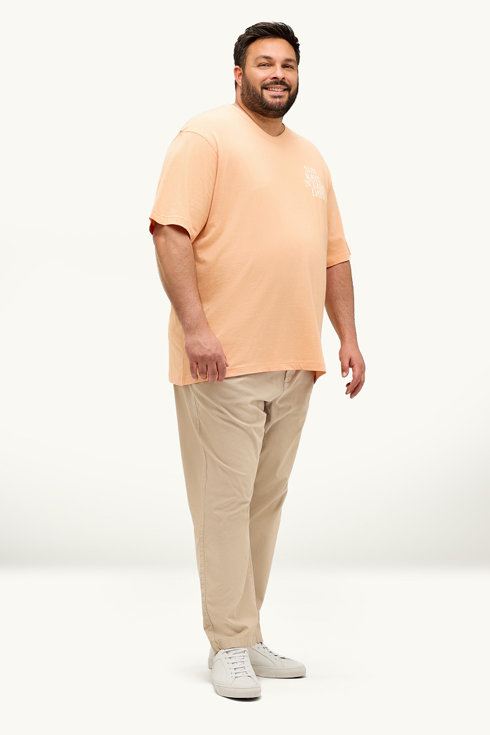 C&A Chino-Tapered Fit-strukturiert, Beige, Größe: W50 L32