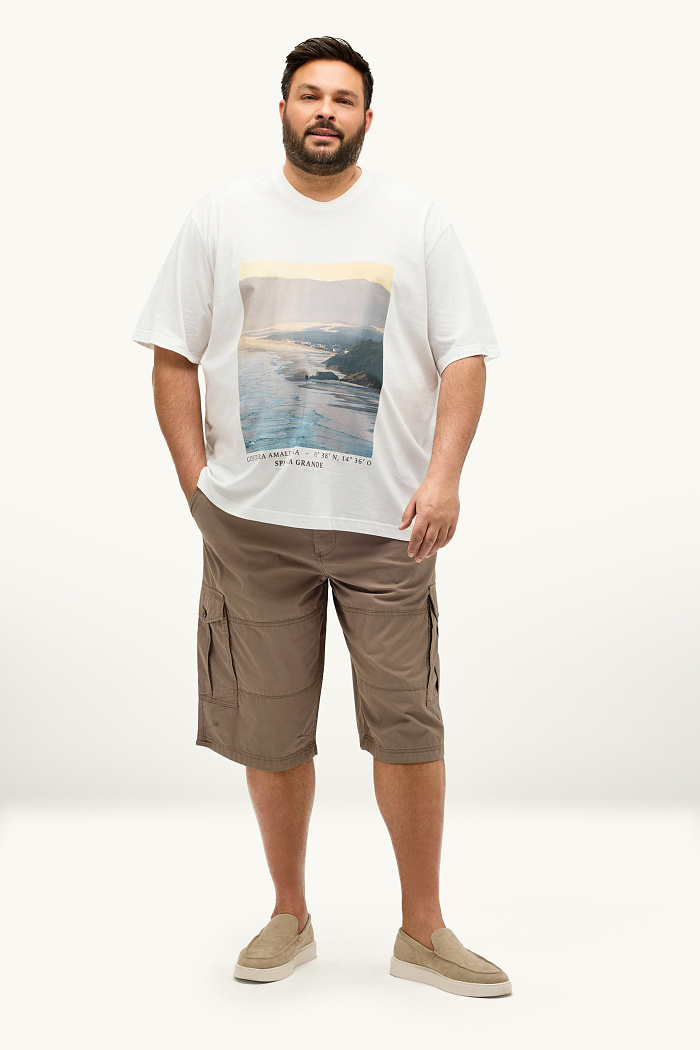 C&A Cargo-Shorts mit Gürtel, Braun, Größe: W44 L32