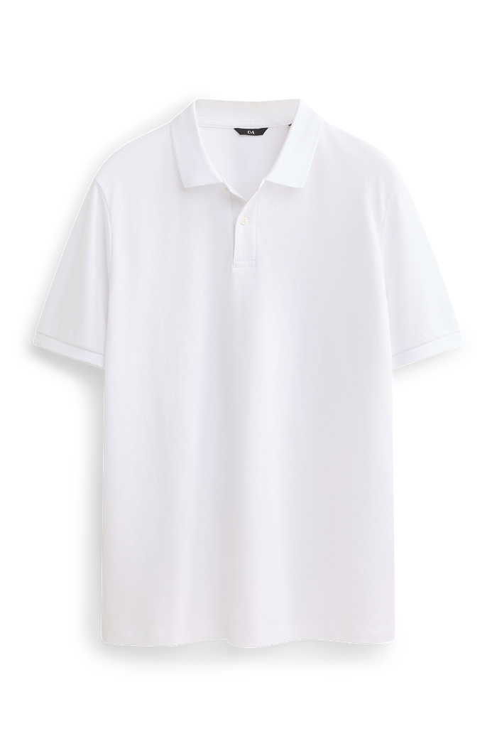 C&A Poloshirt-Regular Fit, Weiß, Größe: 2XL