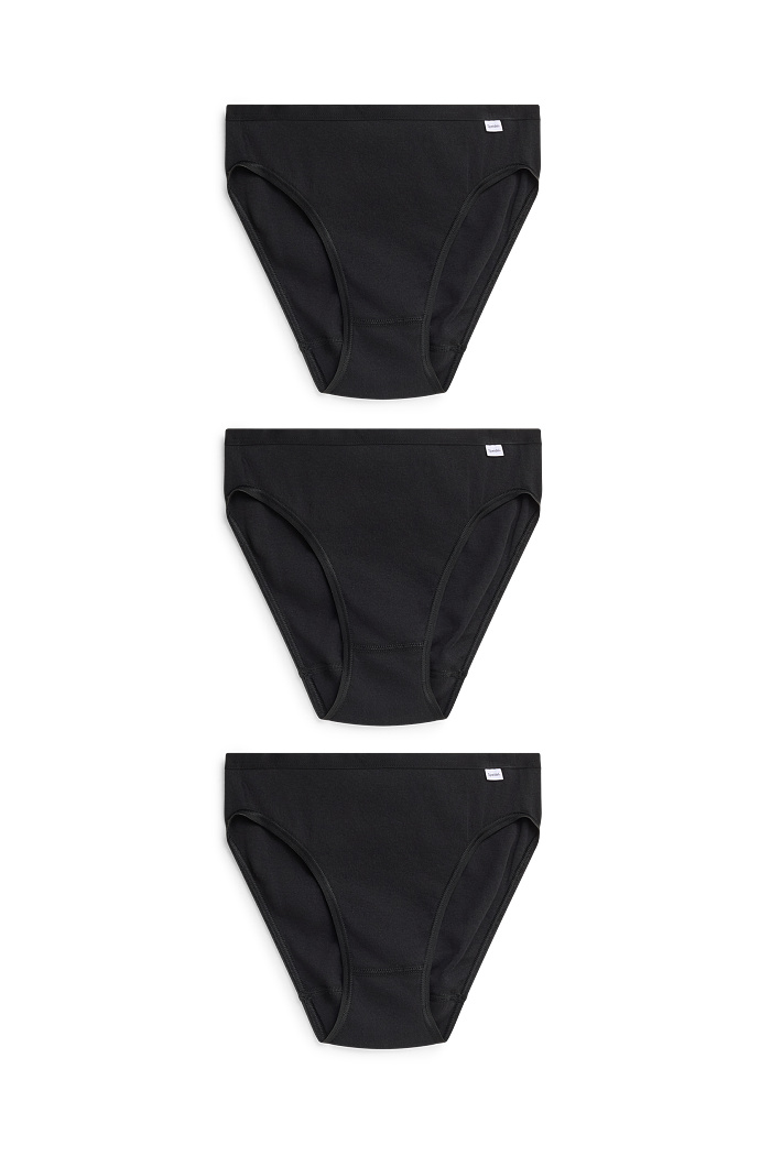 C&A Multipack 3er-Slip, Schwarz, Größe: L