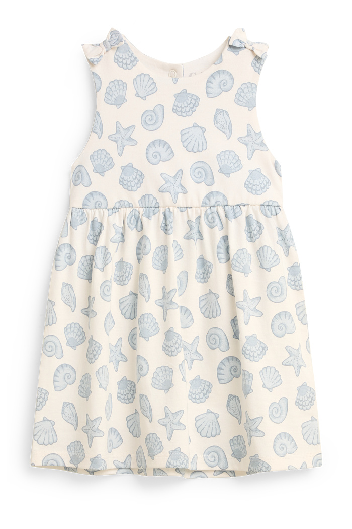 C&A Muschel-Baby-Kleid, Weiß, Größe: 104