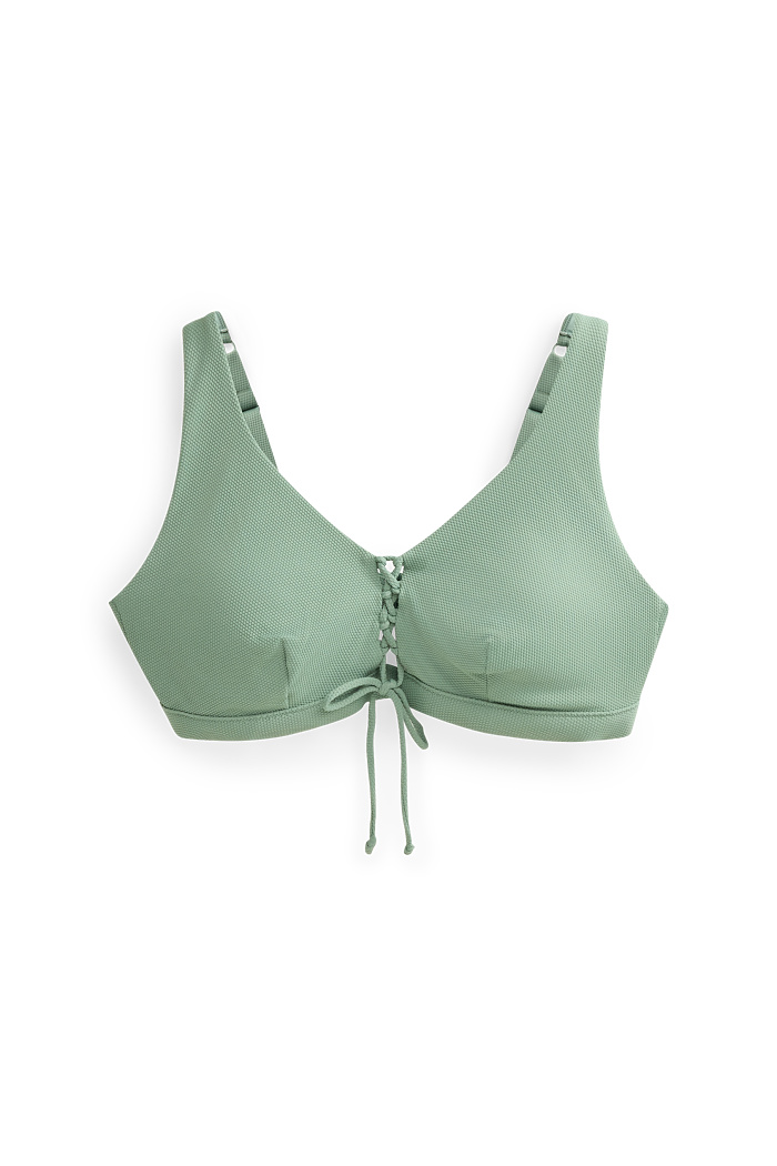 C&A Bikini-Top-wattiert-bügellos-LYCRA XTRA LIFE , Grün, Größe: 48