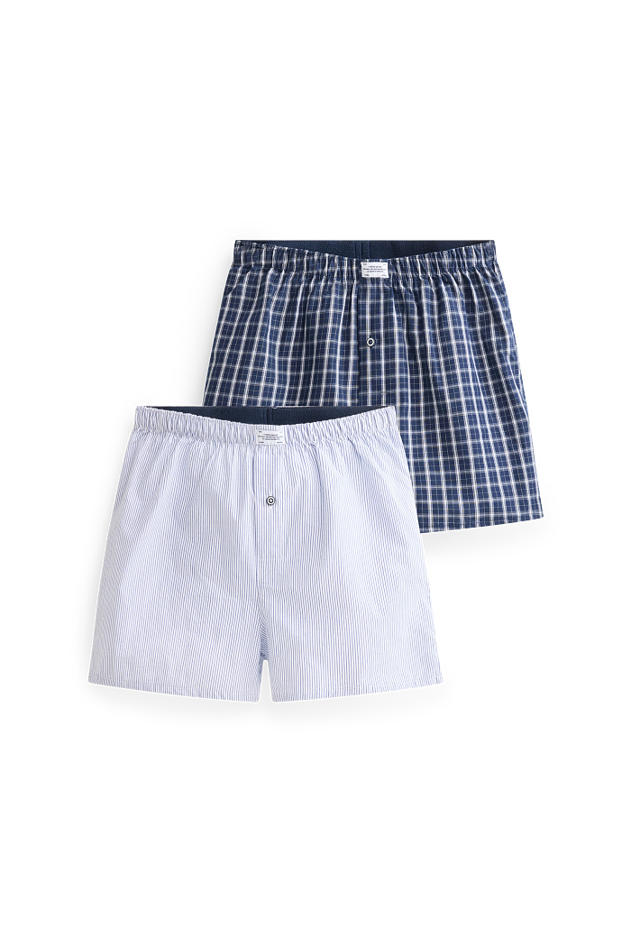C&A Multipack 2er-Boxershorts-gewebt, Blau, Größe: XL