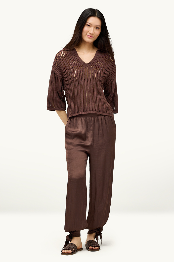 C&A Haremshose-Mid Waist-Balloon Fit, Braun, Größe: 40
