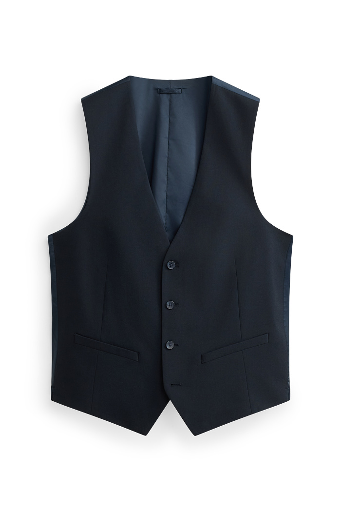 C&A Weste-Regular Fit-Flex-LYCRA , Schwarz, Größe: 56