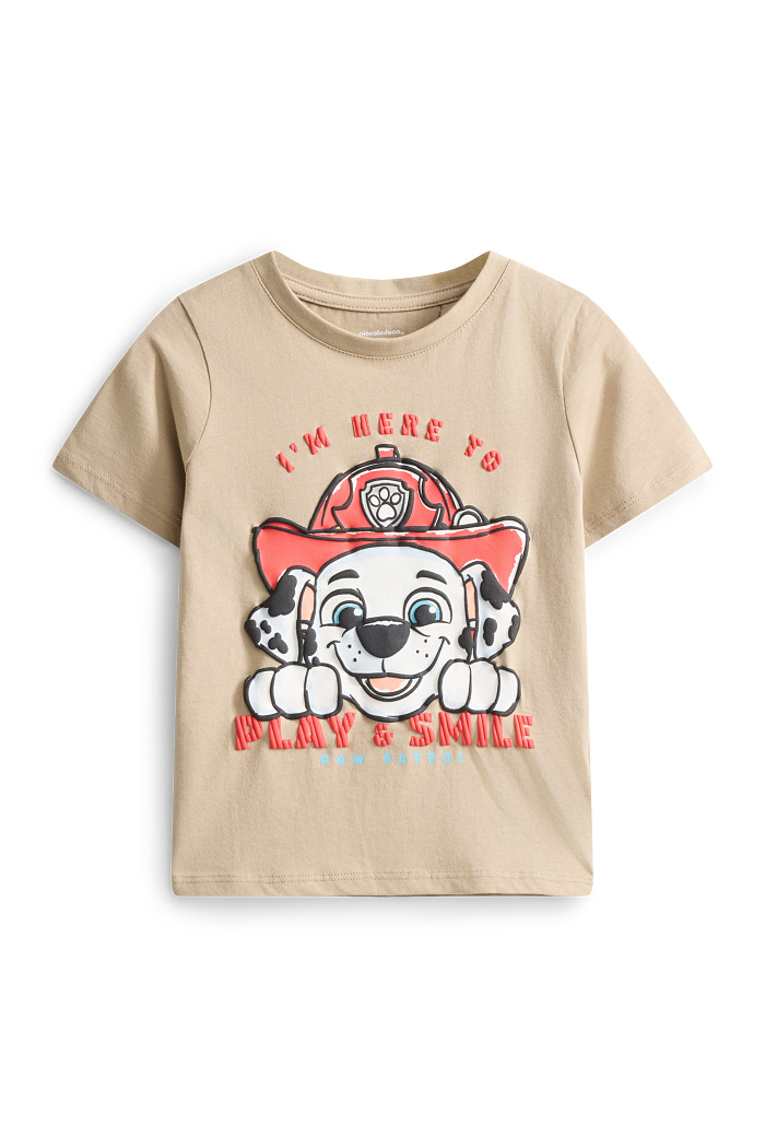 C&A PAW Patrol-Marshall-Kurzarmshirt, Beige, Größe: 104