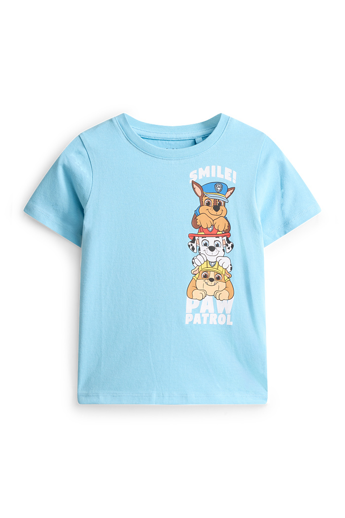 C&A PAW Patrol-Chase, Marshall, Rubble-Kurzarmshirt, Blau, Größe: 116