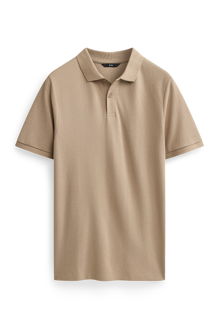 C&A Poloshirt-Regular Fit, Beige, Größe: 2XL