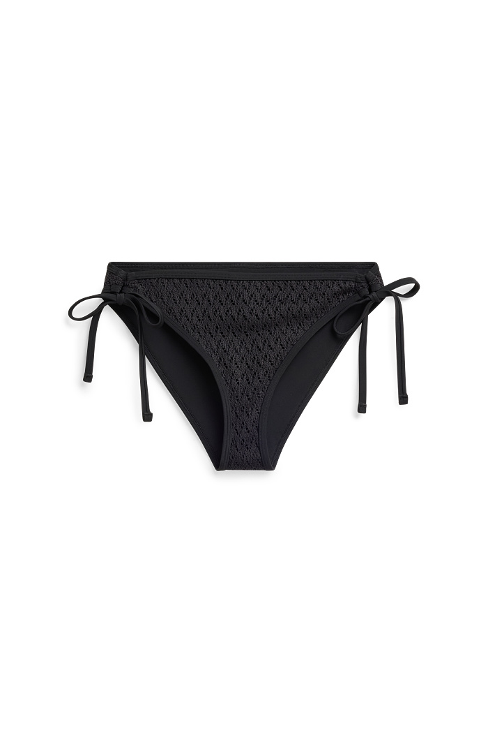 C&A Bikini-Hose-Mid Waist-LYCRA XTRA LIFE -strukturiert, Schwarz, Größe: 36