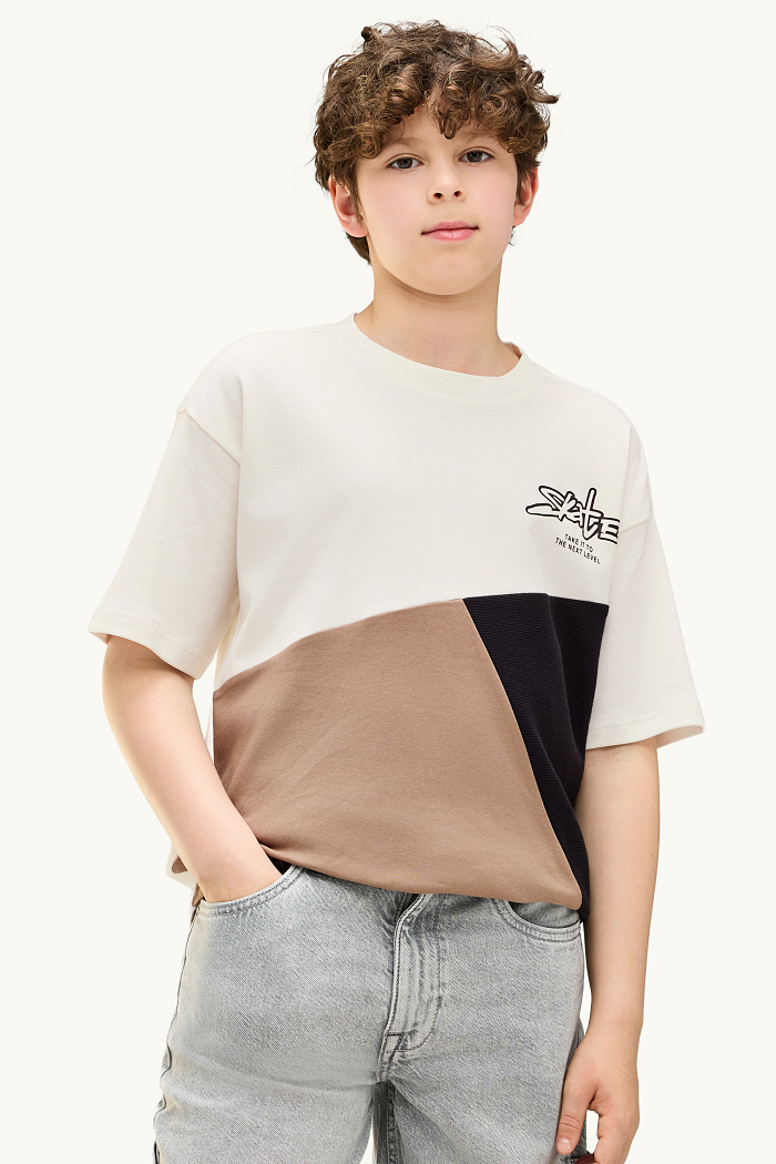 C&A Skate-Kurzarmshirt, Weiß, Größe: 164