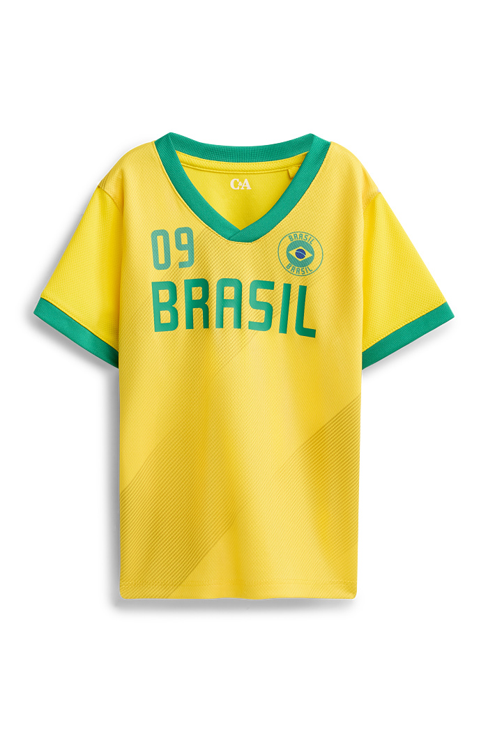 C&A Brasilien-Kurzarmshirt, Gelb, Größe: 98