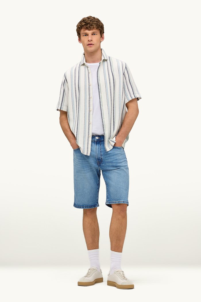 C&A Jeans-Bermudas, Blau, Größe: W33