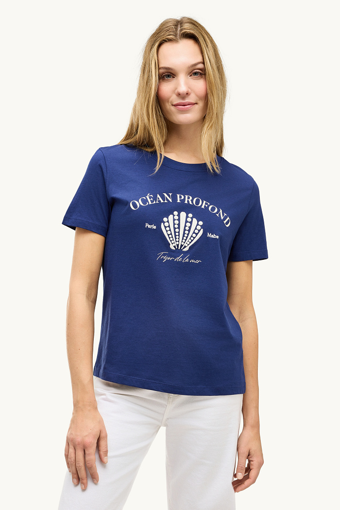 C&A T-Shirt-Regular Fit, Blau, Größe: XL