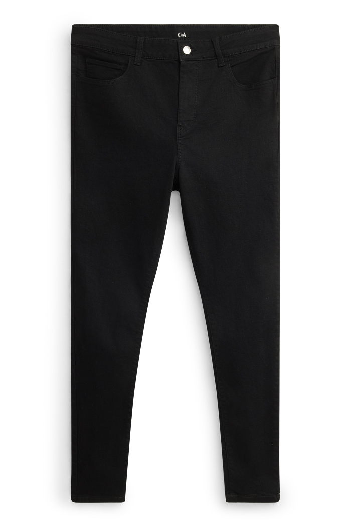 C&A Jegging Jeans-High Waist, Schwarz, Größe: 48