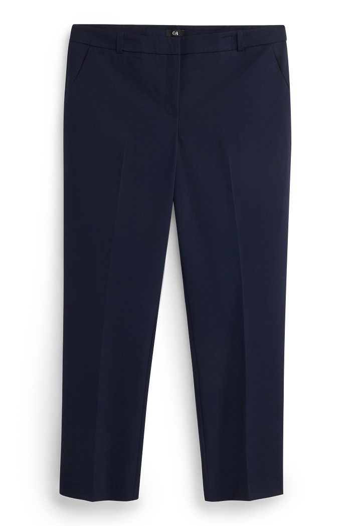 C&A Business-Hose-Mid Waist-Straight Fit-Mix & Match, Schwarz, Größe: 46