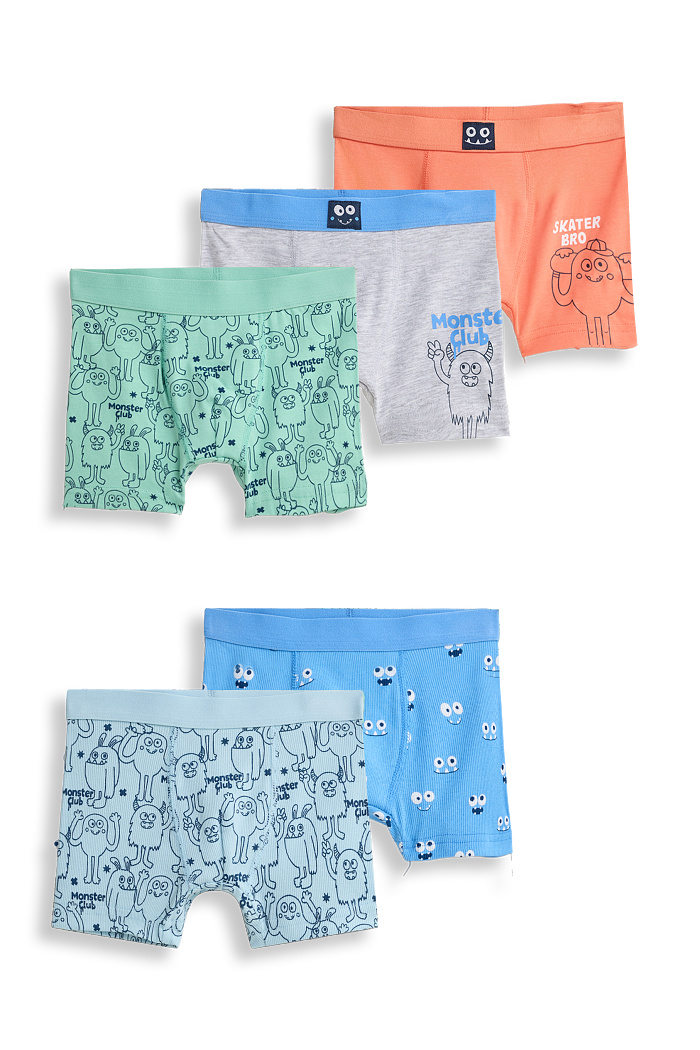C&A Multipack 5er-Monster-Boxershorts, Orange, Größe: 122-128