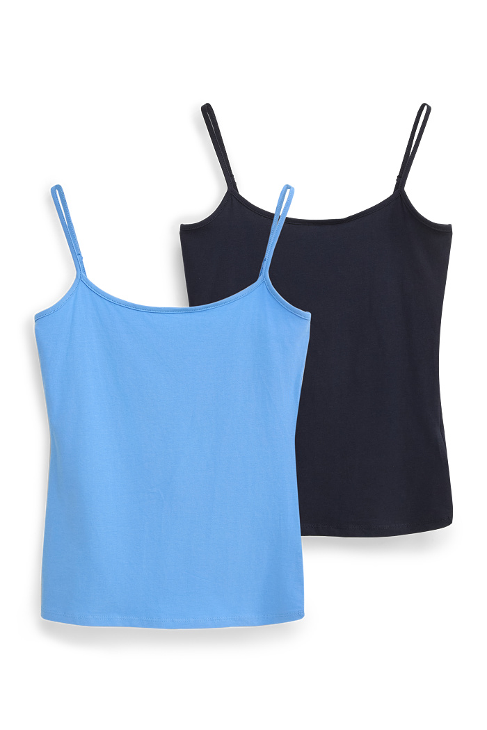 C&A Multipack 2er-Top, Blau, Größe: XL