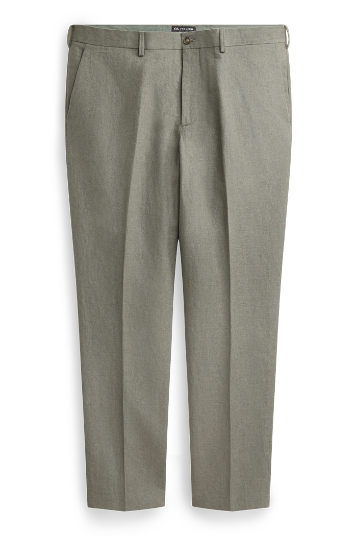 C&A Hose-Regular Fit-Leinen-Mix, Braun, Größe: M