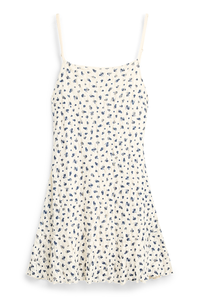 C&A Spitzenkleid-geblümt, Weiß, Größe: L
