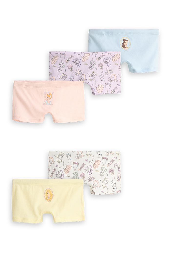 C&A Multipack 5er-Disney Prinzessin-Boxershorts, Blau, Größe: 122-128